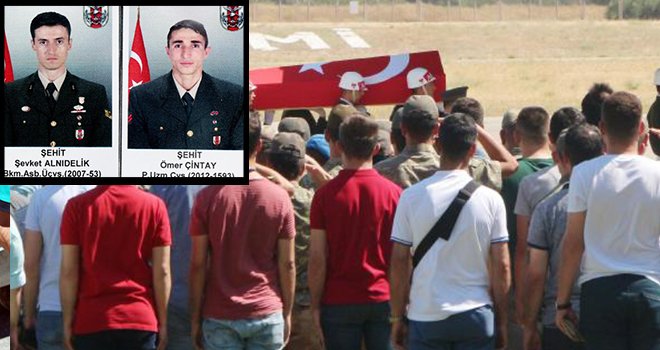 Kaza şehidi askerler, memleketlerine uğurlandı