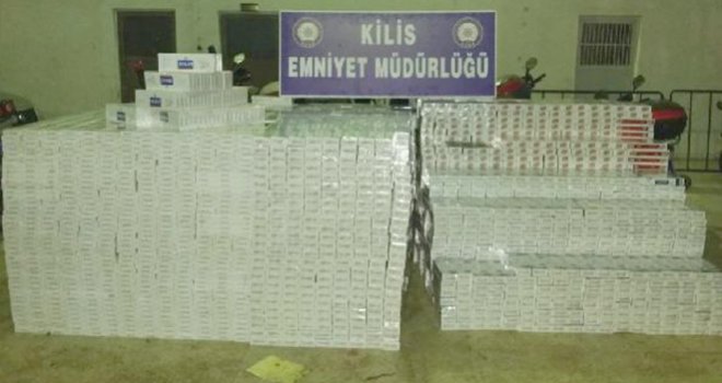 Kilis'te 68 Bin 280 Paket Kaçak Sigara Ele Geçti
