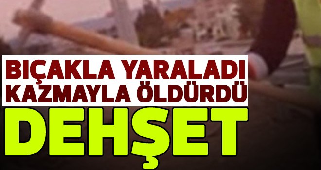 Korkunç cinayet! Teyzesini kazmayla öldürdü