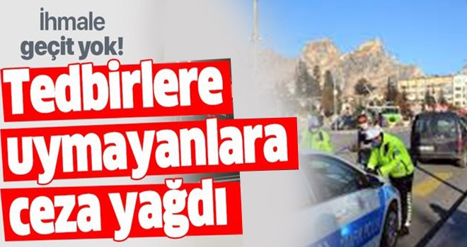 Korona virüs tedbirlerine uymayan 421 kişiye ceza