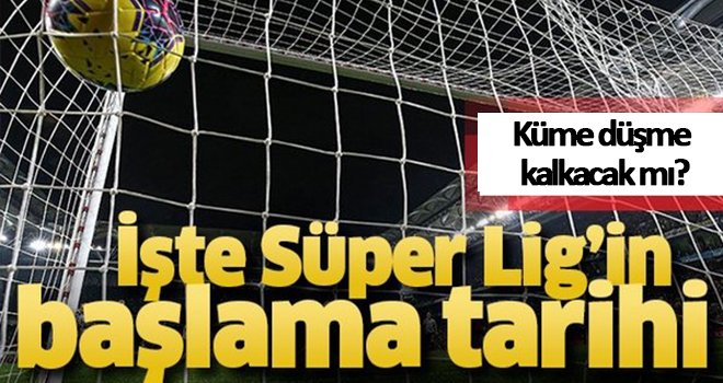 Küme düşme kalkacak mı? İşte tüm detaylar...