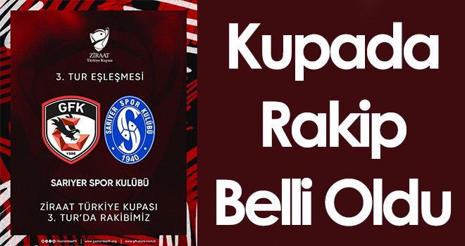Kupada rakip belli oldu