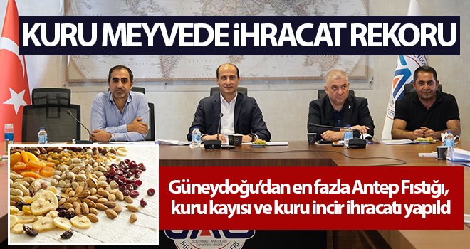 Kuru meyvede ihracat rekoru