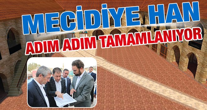 Mecidiye Han’daki restorasyon çalışmalar devam ediyor