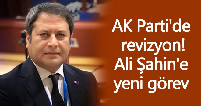 Milletvekili Ali Şahin'e önemli görev!