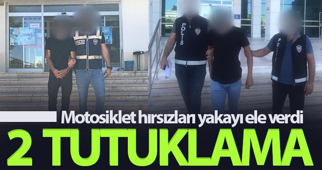 Motosiklet hırsızlık şüphelisi 2 kişi tutuklandı