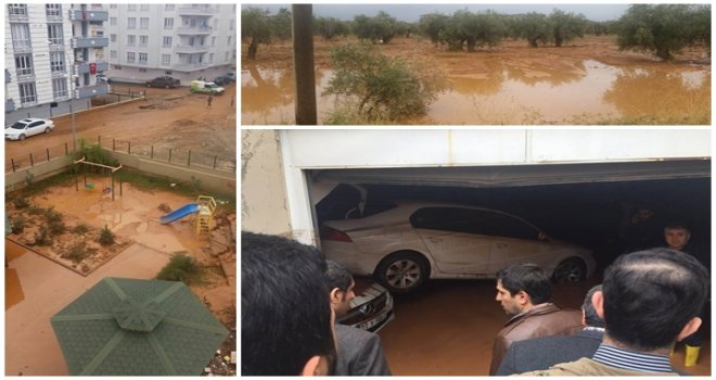 NİZİP’İ SEL VURDU: EV VE İŞYERLERİNİ SU BASTI