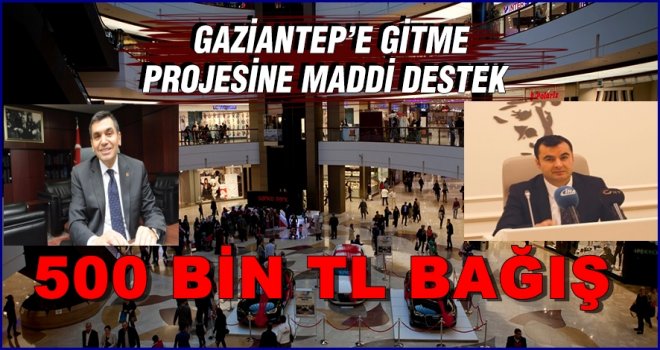 O projeye 500 bin lira bağış