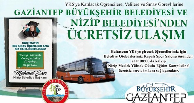 Öğrencileri sınava Büyükşehir ve Nizip Belediyesi yetiştirecek