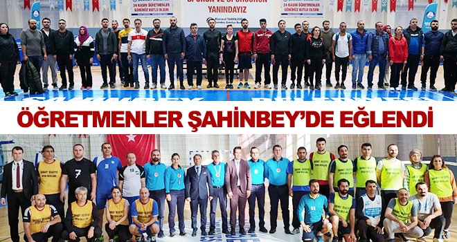 Öğretmenler, stres atıp arkadaşlarıyla bir araya geldiler