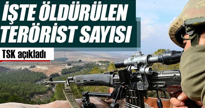 Öldürülen terörist sayısı 2 bin 777'e yükseldi