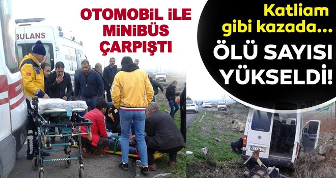 Otomobil ve yolcu minibüsü çarpıştı! Çok sayıda ölü ve yaralı var