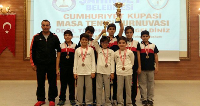 ÖZEL SANKO OKULLARI MASA TENİSİ TAKIMI İL BİRİNCİSİ OLDU