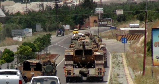 PYD denetimindeki Afrin sınırına tank sevkiyatı