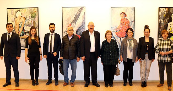 Ressam Dalyan'ın sergisi Sanko'da ilgi gördü