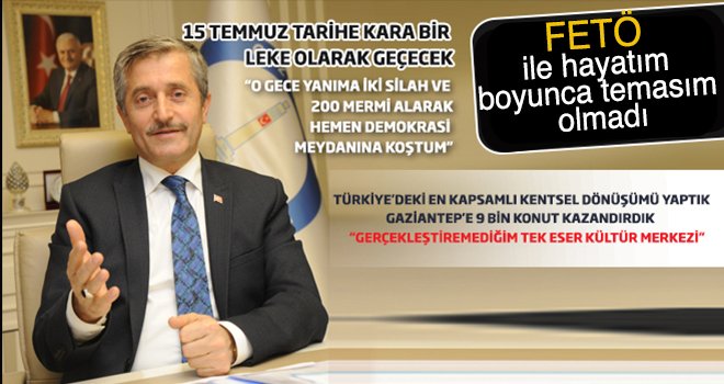 Şahinbey Belediye Başkanı Mehmet Tahmazoğlu ile dobra dobra...