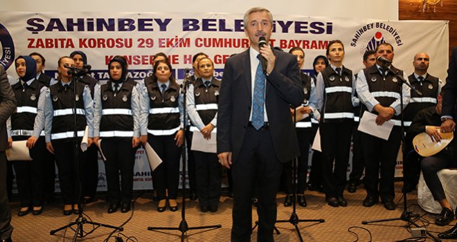 Şahinbey Zabıtası ilk koro konserini verdi