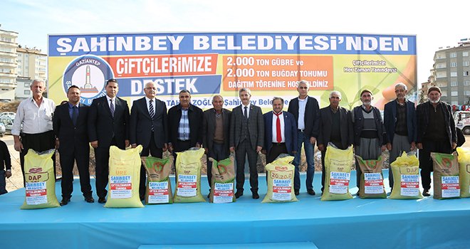Şahinbey Belediyesi'nin çiftçiye desteği sürüyor