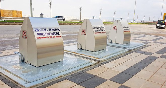 Şahinbey'de modern yeraltı çöp toplama sistemleri