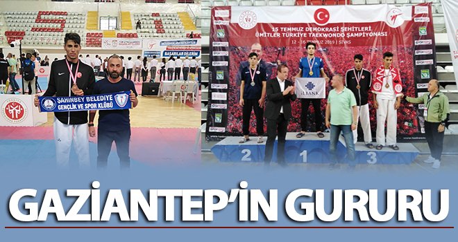 Şahinbey'li sporcu Gaziantep'in gururu oldu