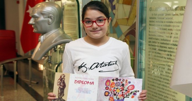 Sanko'lu öğrenci İrem'e önemli ödül