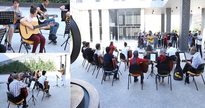 Şehitkamil'in gitar kursu, büyük ilgi