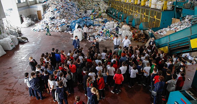 Şehitkamilli öğrenciler MÖP tesisini gezdi