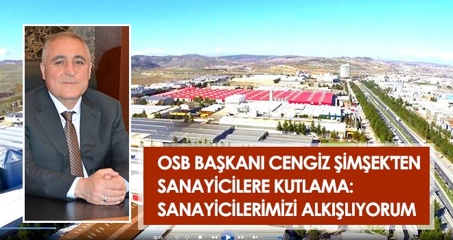 Şimşek: Sanayicilerimizi alkışlıyorum
