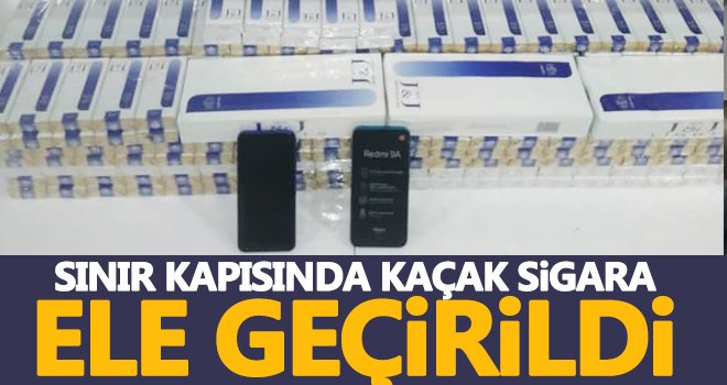 Sınır kapısında bin 110 paket kaçak sigara ele geçirildi
