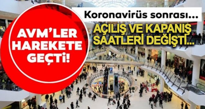Son dakika! AVM'lerde coronavirüs kararı!
