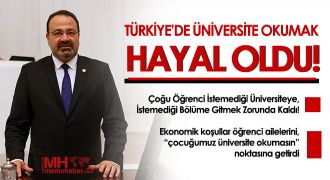  Türkiye’de üniversite okumak hayal oldu