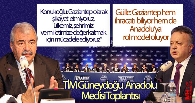 TİM Güneydoğu Anadolu Meclisi Toplantısı