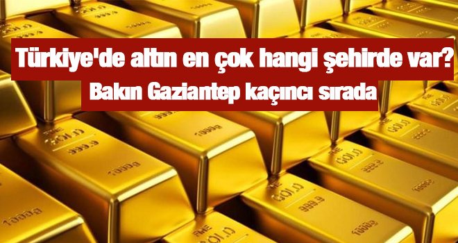 Türkiye'de altın en çok hangi şehirde var?