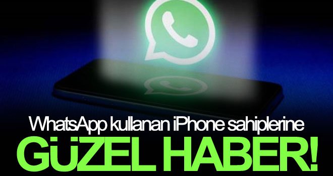 WhatsApp kullanan iPhone sahiplerine güzel haber!