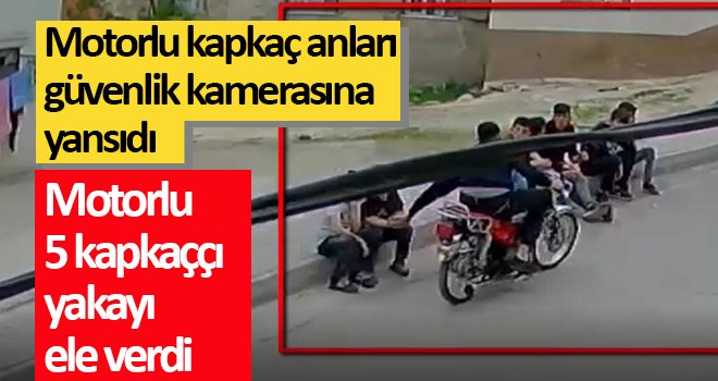 Yakalanan 5 kapkaççı tutuklandı