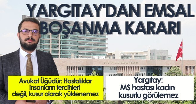 Yargıtay'dan emsal boşanma kararı