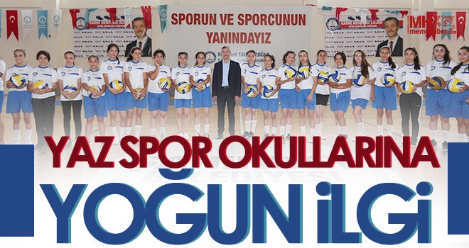 Yaz spor okullarına yoğun ilgi