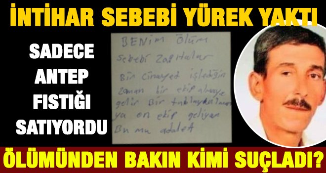 Yürekleri dağlatan intihar notu!..