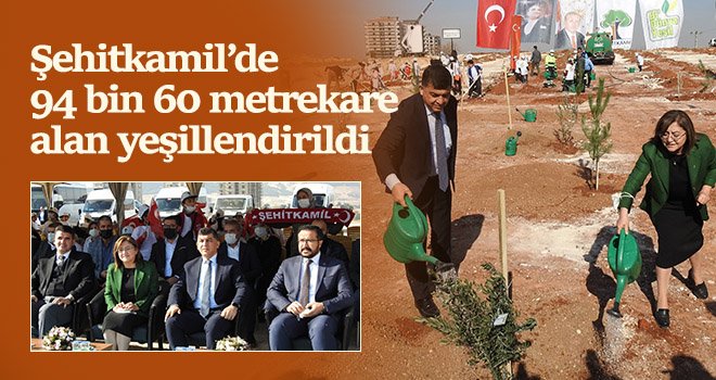Şehitkamil’de binlerce fidan toprakla buluştu