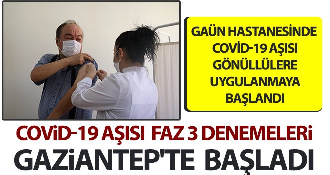  100 sağlık çalışanına Covid-19 aşısı uygulanacak