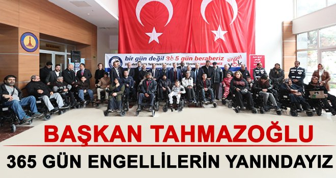  28 engelli vatandaşa akülü tekerlekli sandalye