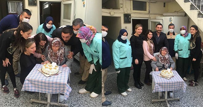 84 yaşında ilk kez doğum günü kutlandı