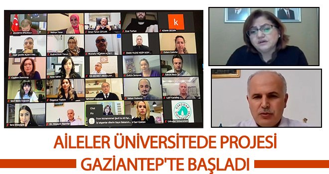 Aileler üniversitede projesi Gaziantep'te başladı