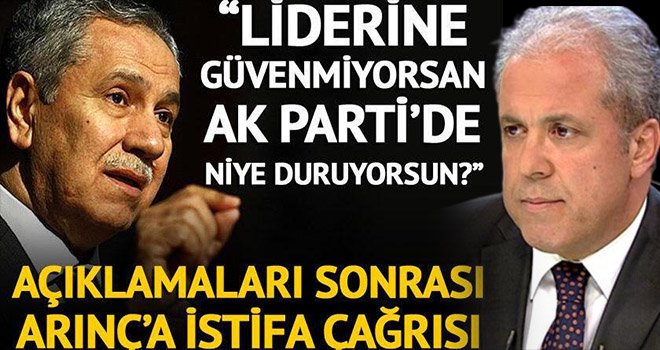 AK Partili Şamil Tayyar'dan Bülent Arınç'a 'istifa' çağrısı!
