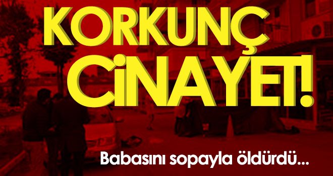  Babasının kafasına sopa ile vurup ölümüne neden oldu