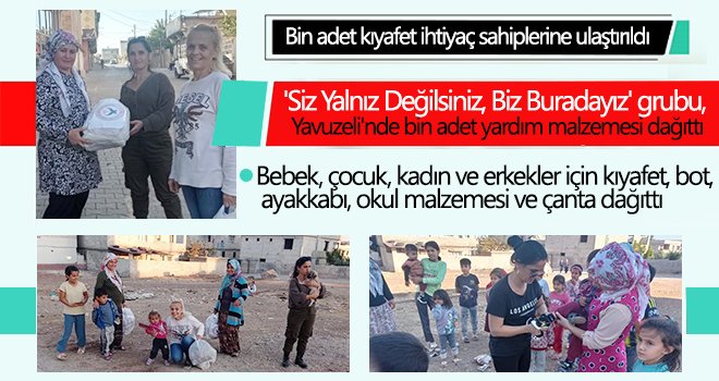 Bin adet kıyafet ihtiyaç sahiplerine ulaştırıldı