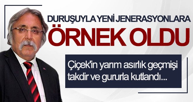 Çiçek'in 43 yıllık meslek yaşamı...