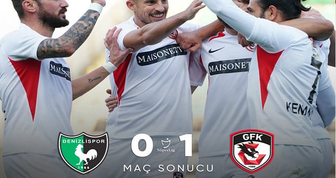 Denizlispor: 0 - Gaziantep FK: 1