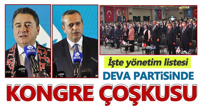  DEVA Partisinde Kongre Çoşkusu