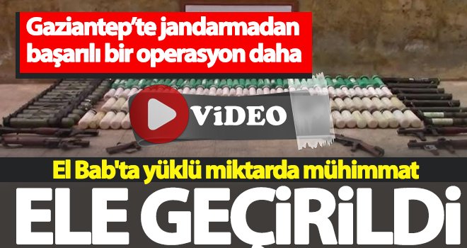  El Bab'ta yüklü miktarda silah ve cephane ele geçirildi